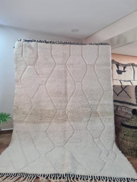 White Katib Marokkaans handgemaakt tapijt